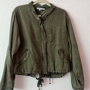 Green zip-up Jacket